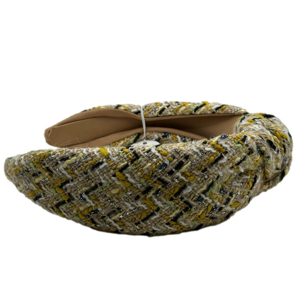 Tan Fall Multi Color Tweed Knot Headband - Picture 2 of 5